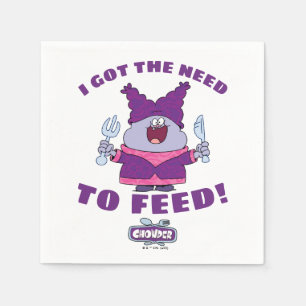 Guardanapo De Papel Chowder com garfo e faca