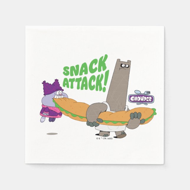 Guardanapo De Papel Chowder e Shnitzel (Frente)