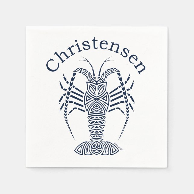 Guardanapo De Papel Christensen Lobster (Frente)