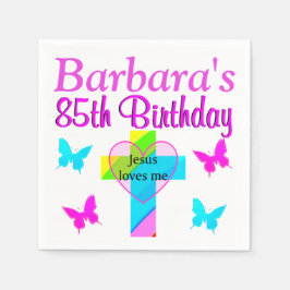 GUARDANAPO DE PAPEL CHRISTIAN 85º ANIVERSÁRIO PERSONALIZADO NAPKINS