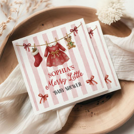 Guardanapo De Papel Christmas Baby Shower