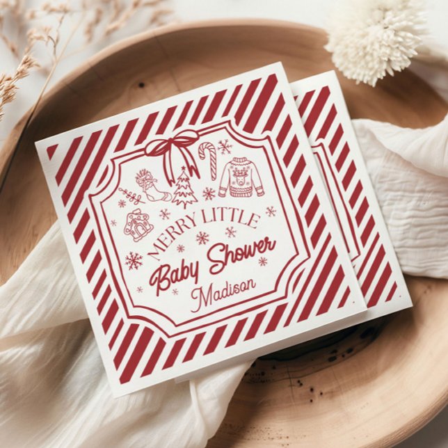 Guardanapo De Papel Christmas Baby Shower (Criador carregado)