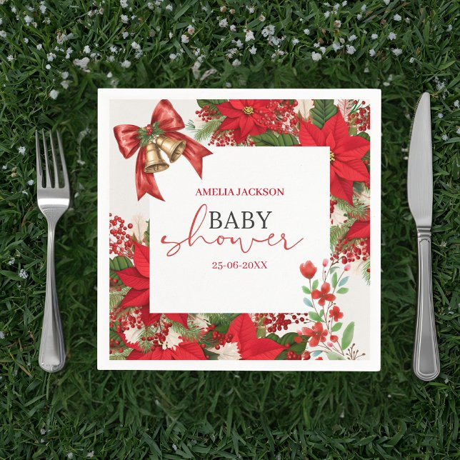 Guardanapo De Papel Christmas baby shower festive   (Criador carregado)