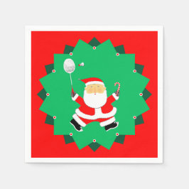 Guardanapo De Papel Christmas Badminton