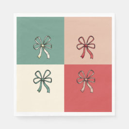 Guardanapo De Papel christmas bow conquette