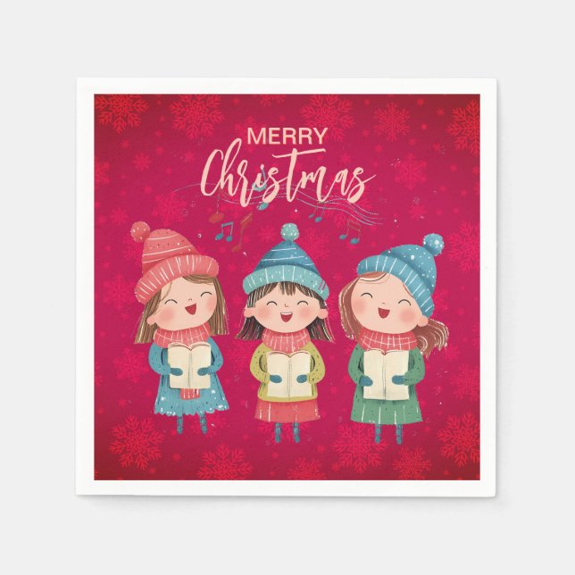 Guardanapo De Papel Christmas Carol (Frente)