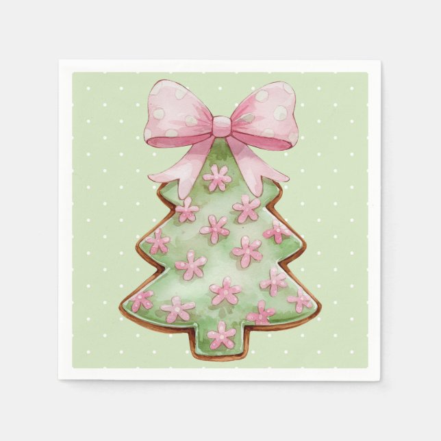 Guardanapo De Papel Christmas Cocktail Napkin (Frente)