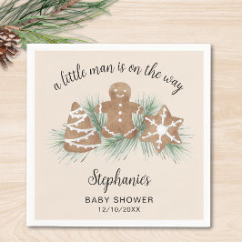 Guardanapo De Papel Christmas Gingerbread Boy's Baby Shower