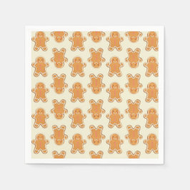 Guardanapo De Papel Christmas Gingerbread Cookie Party Napkins