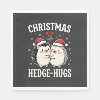 Guardanapo De Papel Christmas Hedge-Hugs Cute Hedgehog Holiday