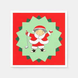 Guardanapo De Papel Christmas Holiday Golf Party