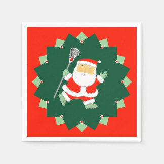 Guardanapo De Papel Christmas Holiday Lacrosse Party