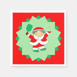 Guardanapo De Papel Christmas Holiday Pickleball Party