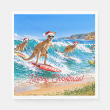 Christmas Kangaroo Surfing Bells Beach