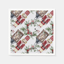 Guardanapo De Papel Christmas nutcrackers and lanterns