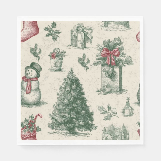 Guardanapo De Papel Christmas paper napkin (Frente)