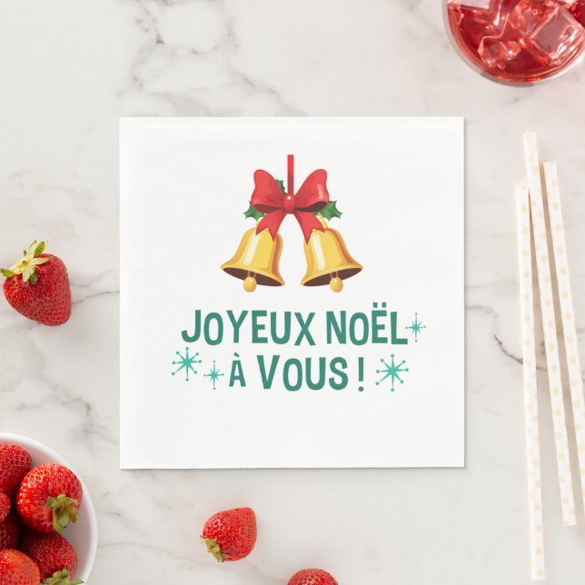Guardanapo De Papel Christmas Party Paper Napkins – Festive Holiday (Insitu)
