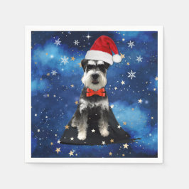 Guardanapo De Papel Christmas Schnauzer