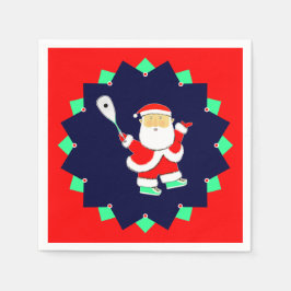 Guardanapo De Papel Christmas Squash Sports Party