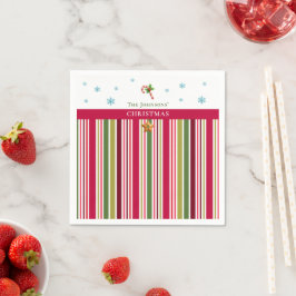 Guardanapo De Papel Christmas Striped– Holiday Cooking & Baking Gift