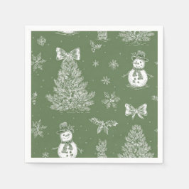 Guardanapo De Papel Christmas toile napkins