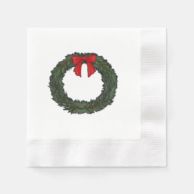 Guardanapo De Papel Christmas Wreath Classic (Frente)