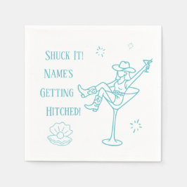 Guardanapo De Papel Chupa! Cowgirl Costeira Bachelorette Napkins