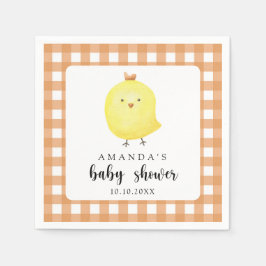 Guardanapo De Papel Chuva de água frango Baby Shower