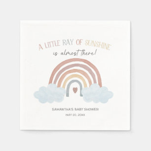 Guardanapo De Papel Chuva de Amor Boho Baby Shower