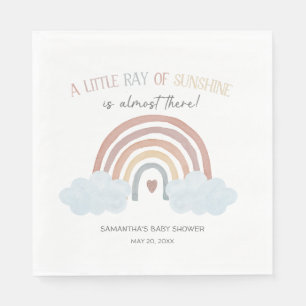 Guardanapo De Papel Chuva de Amor Boho Baby Shower