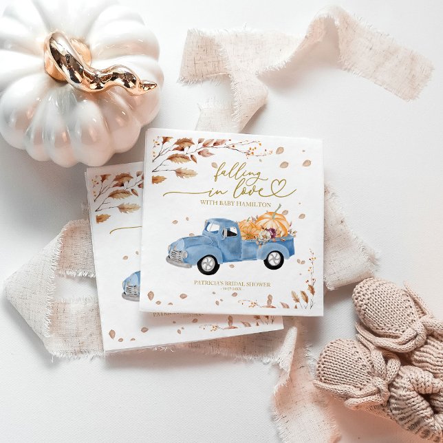 Guardanapo De Papel Chuva de Amor no Outono Baby Shower (Criador carregado)