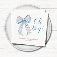 Chuva de Azul Oh Menino Personalizado Baby Shower
