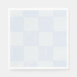 Guardanapo De Papel Chuva de Bebê Azul Xadrez Moderna Fofa