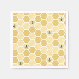 Guardanapo De Papel Chuva de bebê Bee favo de mel