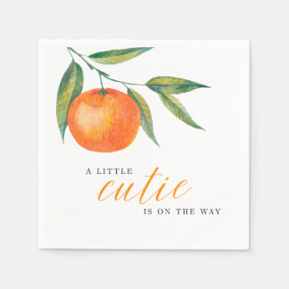 Guardanapo De Papel Chuva de Bebê Clementine Watercolor "Cutie"