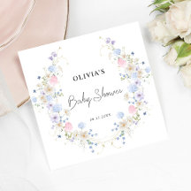 Chuva de Bebê Coroa Floral Botânica