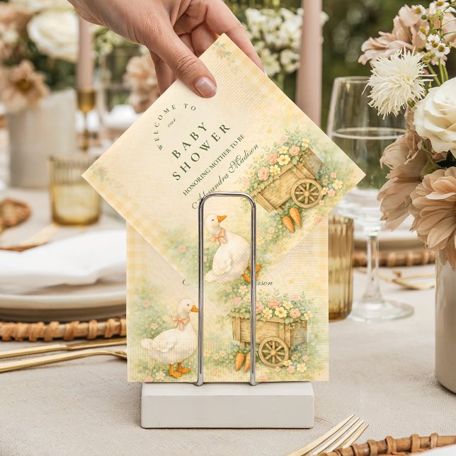 Guardanapo De Papel Chuva de Bebê do Patinho Bobo do Livro Infantil An (Criador carregado)