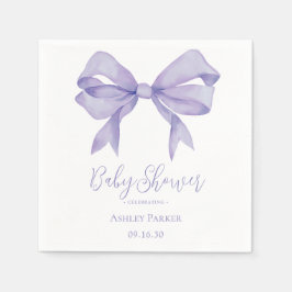 Guardanapo De Papel Chuva de Bebê Menina Arco Roxo