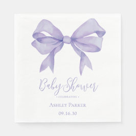 Guardanapo De Papel Chuva de Bebê Menina Arco Roxo