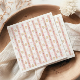 Guardanapo De Papel Chuva de Bebê Menina Floral Rosa Arco Antigo