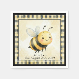 Guardanapo De Papel Chuva de Bebê Menino Abelha Bug