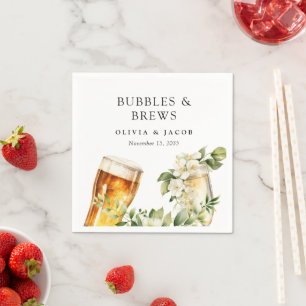 Guardanapo De Papel Chuva de Bolhas e Cerveja para Casais