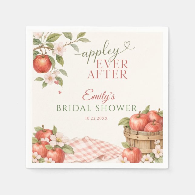Guardanapo De Papel Chuva de Noiva Appley EVER AFTER  (Frente)