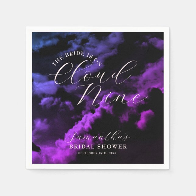 Guardanapo De Papel Chuva de noiva celestial da galáxia Nove (Frente)