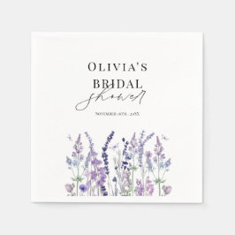 Guardanapo De Papel Chuva de Noiva de Aquarela de Flor Silvestre