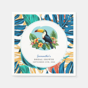 Guardanapo De Papel Chuva de Noiva de Verão da Floresta Tropical do Tu