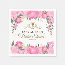 Chuva de Noiva Elegante Rosa Floral Vitoriana