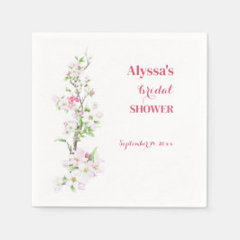 Guardanapo De Papel Chuva de Noiva Flor de Maçã Personalizada