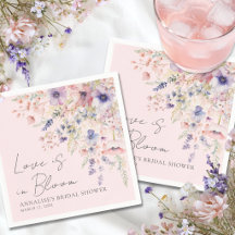 Chuva de Noiva Floral de Flor Silvestre Rosa Rubor