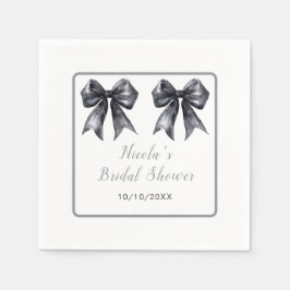 Guardanapo De Papel Chuva de Noiva Laço Coquete Preto